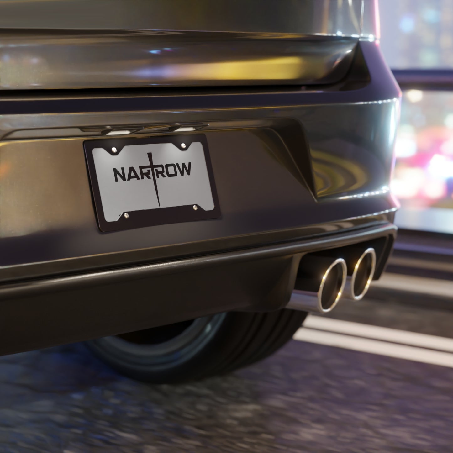 Metal Vanity Plate — NARROW